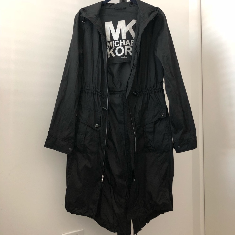 Michael Kors zip anorak in black size Small